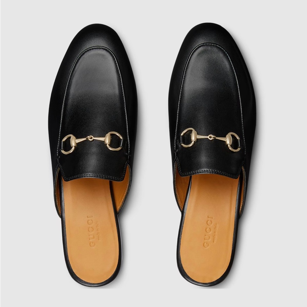 Gucci Women's Black Princetown Mules Size 38